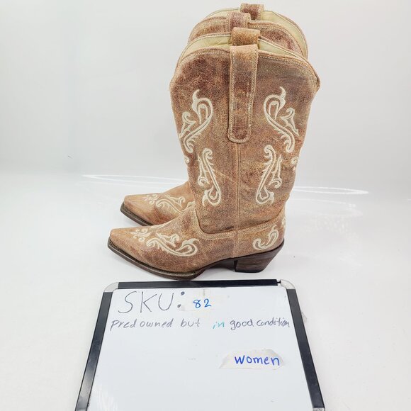 Corral Women's Brown R1974 Honey Cortez Embroidered Cowboy Western Boot Size 8.5 - Picture 8 of 8
